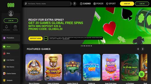 888 Casino casino screenshot